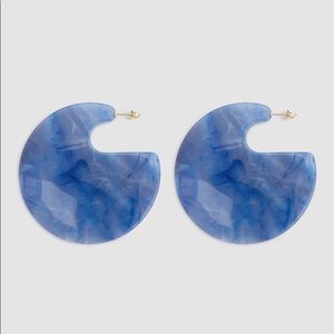 Rachel Comey Camille Earrings in Blue Marble